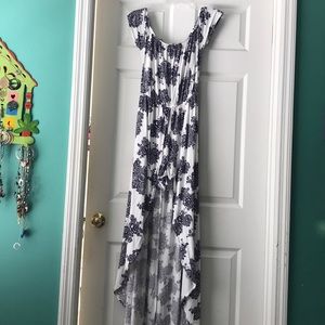 Off the shoulder romper with skirt